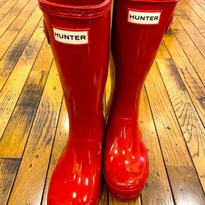 Red Original Gloss Hunter boots